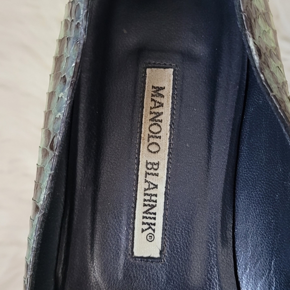 Manolo Blahnik Python Flats - Picture 6 of 12
